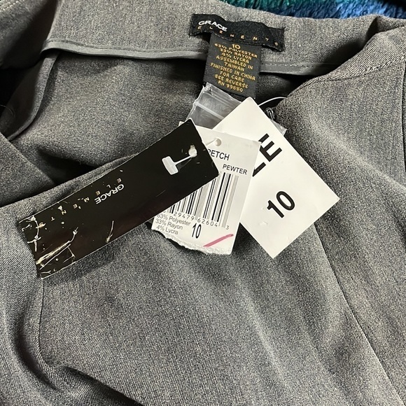 Grace Elements women’s size 10 gray dress pants - Picture 7 of 7